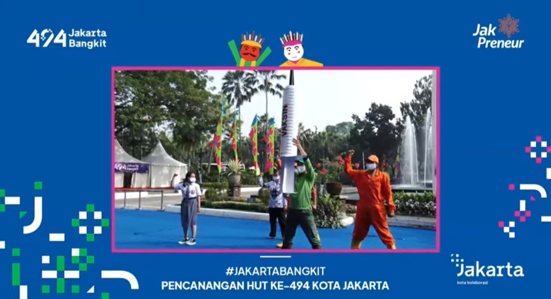 Aksi Teaterikal Kolaborasi Jakarta Bangkit